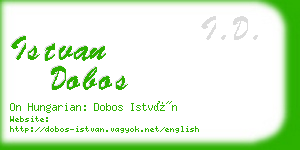 istvan dobos business card